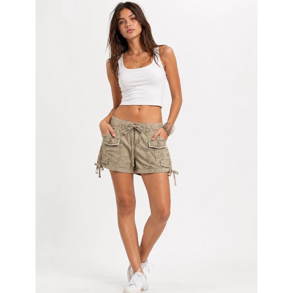 Y2K 00s Skater parachute Utility Cargo Low Rise Drawstring UNIONBAY Womens/jr 7